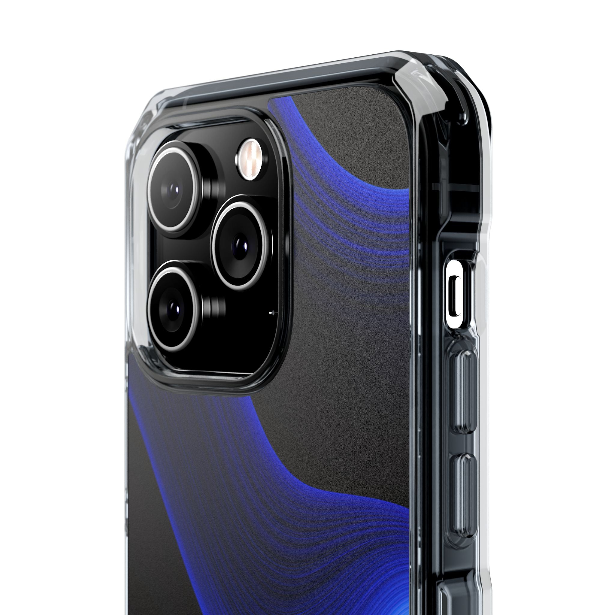 Blue Impact MagSafe Phone Case for iPhone - Electric Cobalt Flow