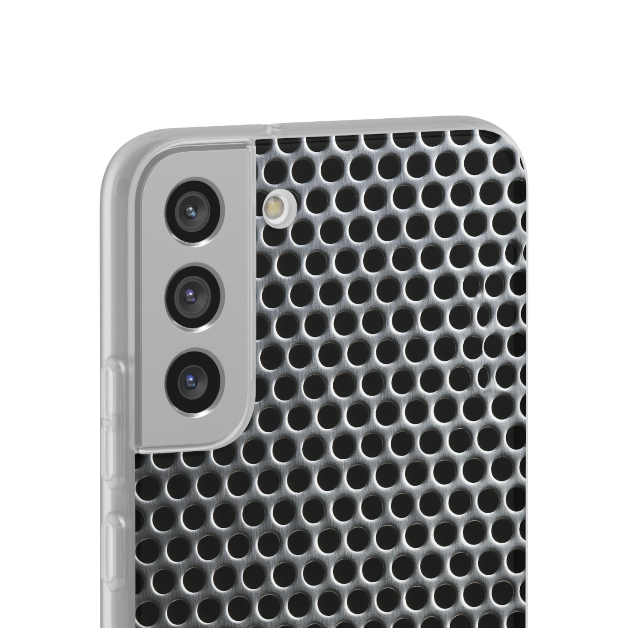 Silver Lite Phone Case for Samsung - Brutalist Steel Mesh