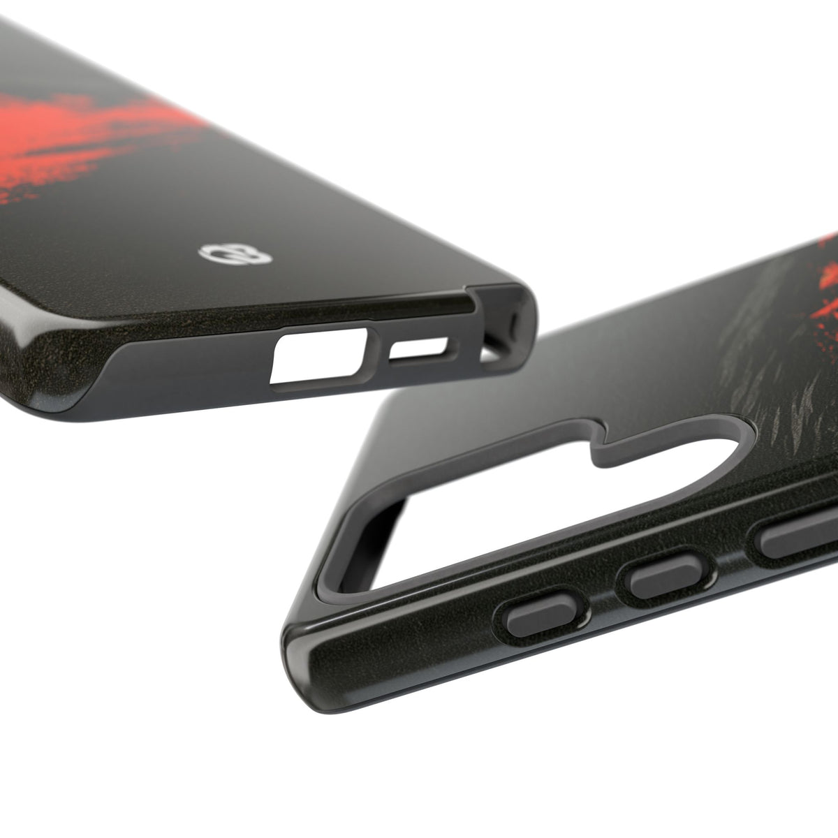 Crimson Raptor Noir · Tough Phone Case for Samsung · Black