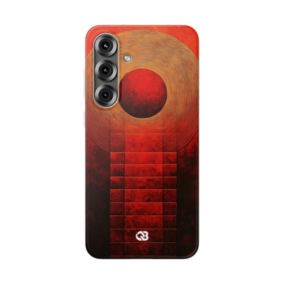 Crimson Solar Halo · Soft Phone Case for Samsung
