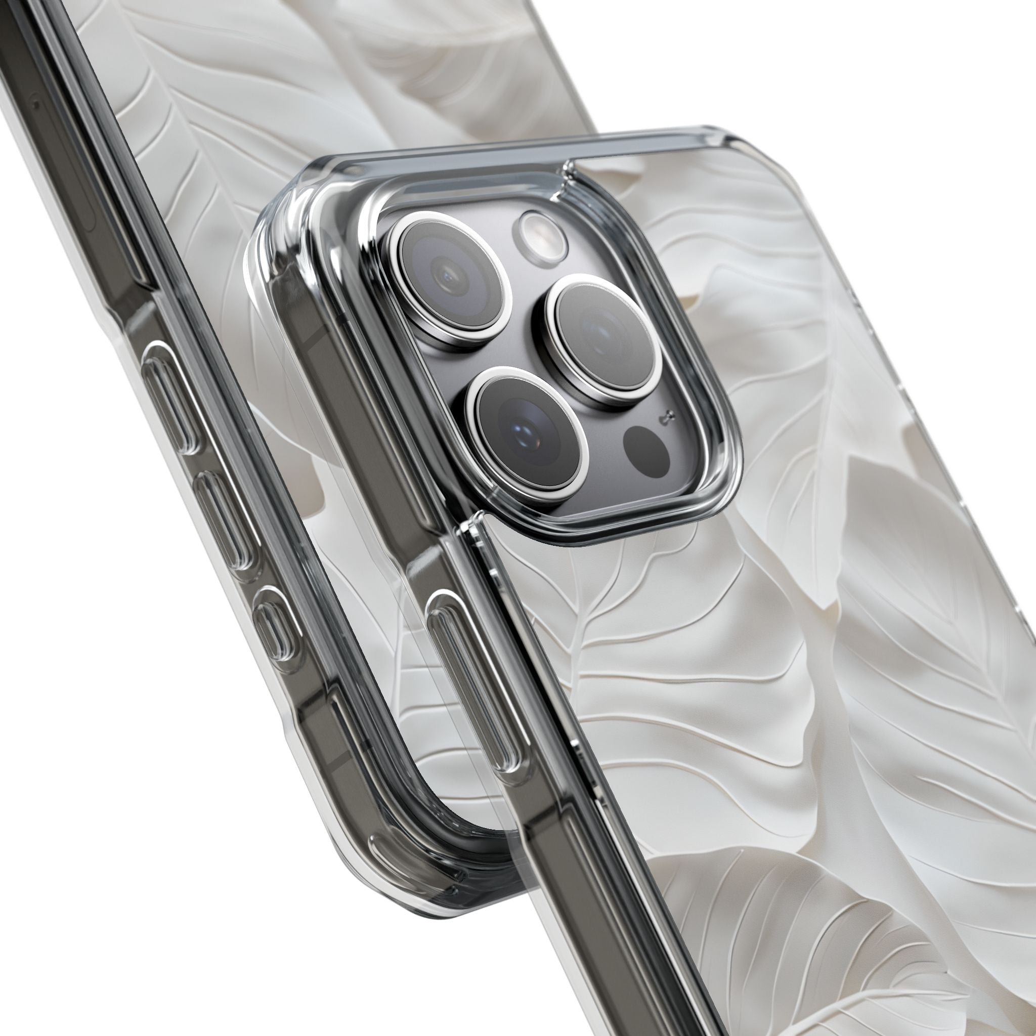 Sculpted Ivory Leaves · Impact Phone Case for iPhone · Magsafe