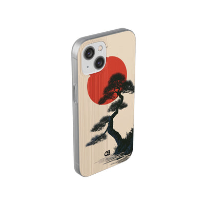 Beige Lite Phone Case for iPhone - Kyoto Crimson Pine
