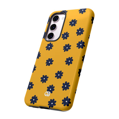 Navy Daisy Mustard · Tough Phone Case for Samsung