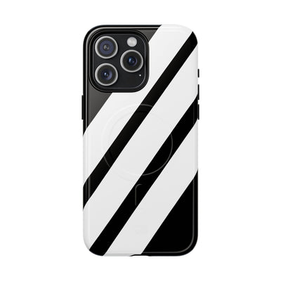 Obsidian White Bars · Tough+ Phone Case for iPhone · Magsafe