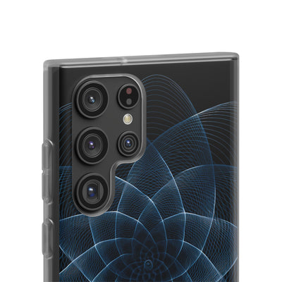 Blue Lite Phone Case for Samsung - Cobalt Geometric Bloom