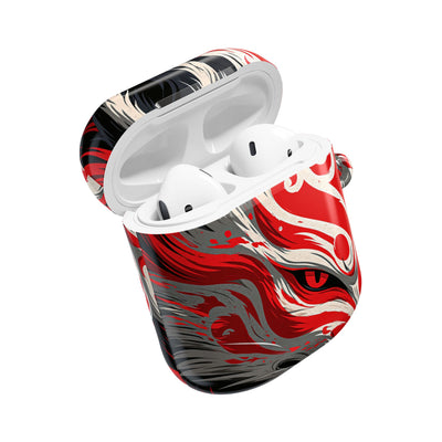 Crimson Kitsune Spirit · Hard Case for AirPods & AirPods Pro · Red