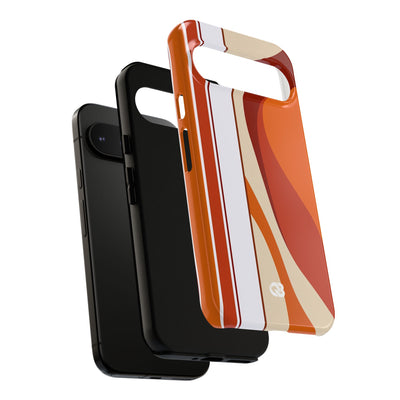 Terracotta Strata · Tough Phone Case for Pixel ·  Orange