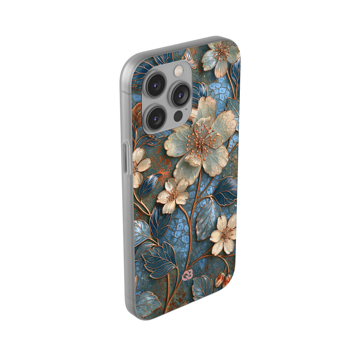 Gilded Blossom Reverie · Lite Phone Case for iPhone ·  Teal