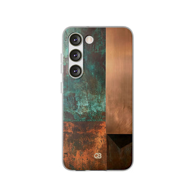 Teal Lite Phone Case for Samsung - Verdigris Copper Slab