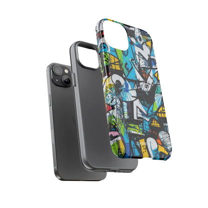 White Ripple Drift iPhone 14 Plus Skal - Tough