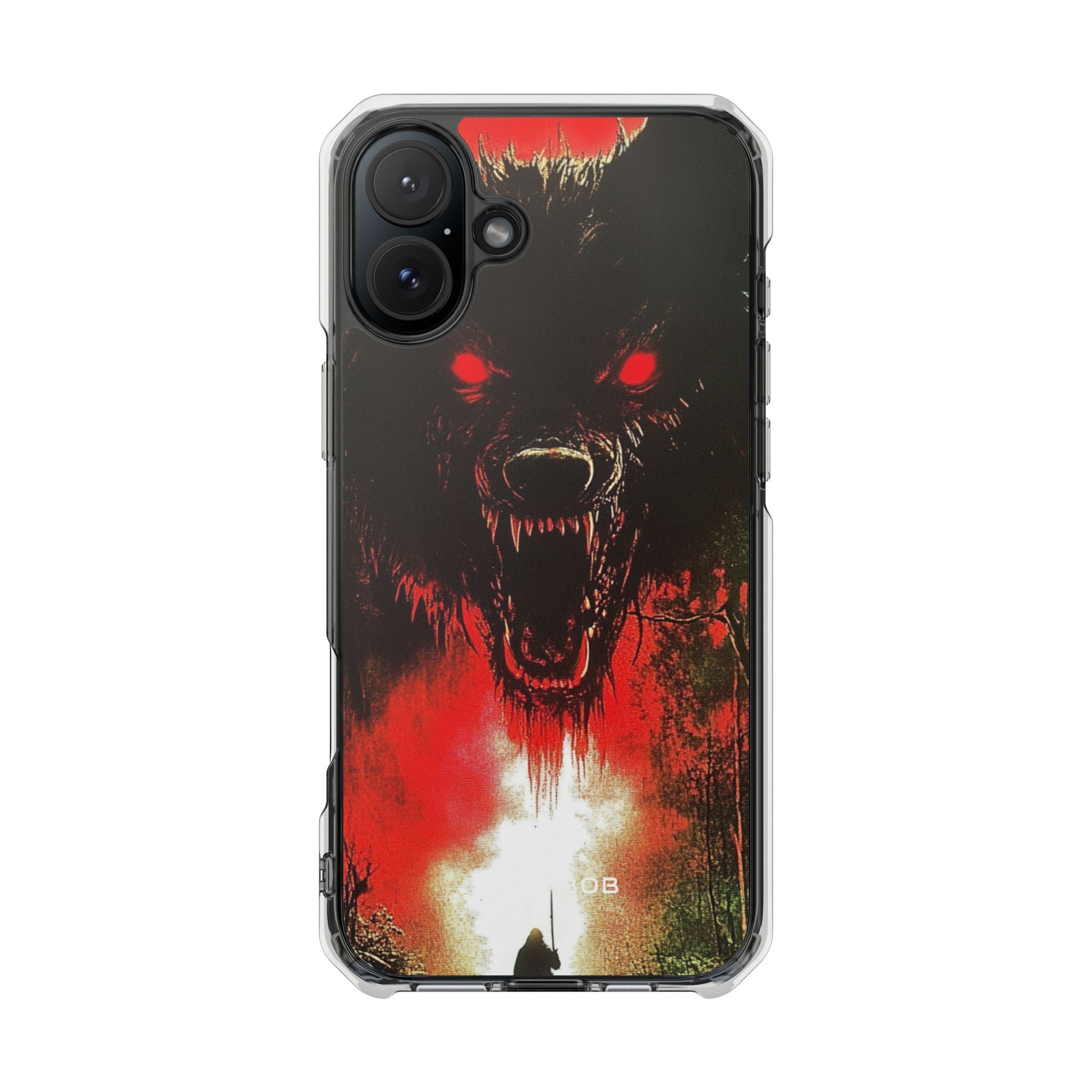 Crimson Wolf iPhone 16 Plus Cover - Impact