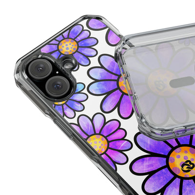 Violet Grunge Bloom · Impact Phone Case for iPhone · Magsafe