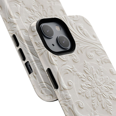 Sculpted Acanthus Relief · Tough 2.0 Magnetic Phone Case for iPhone · White