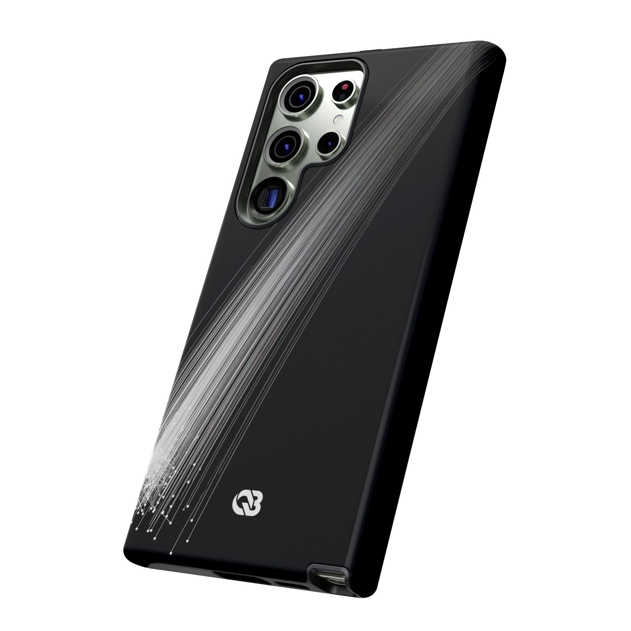 Black Tough Phone Case for Samsung - Linear Velocity Beam