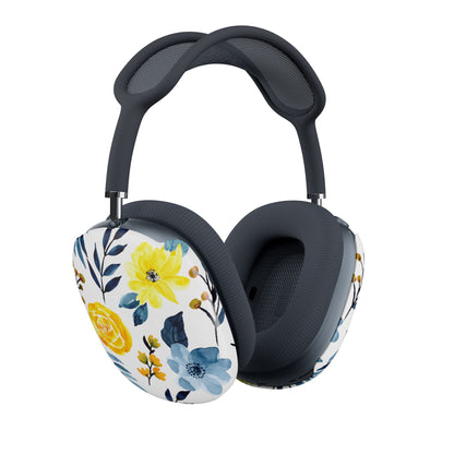 Yellow Blue Blossoms - AirPod Max Cover