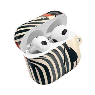 Modernist Poppy · Hard Case for AirPods & AirPods Pro · Beige