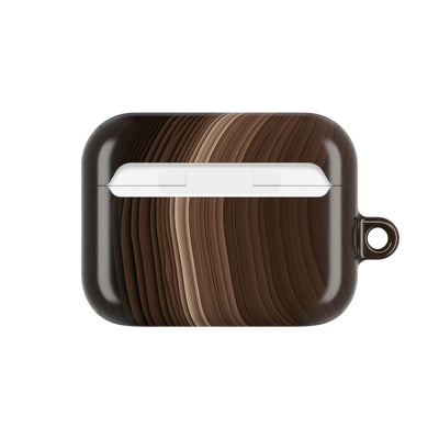 Umber Strata · Hard Case for AirPods & AirPods Pro · Brown