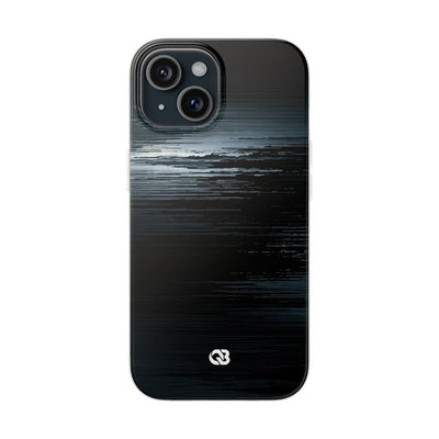 Black Lite Phone Case for iPhone - Frozen Signal Glitch