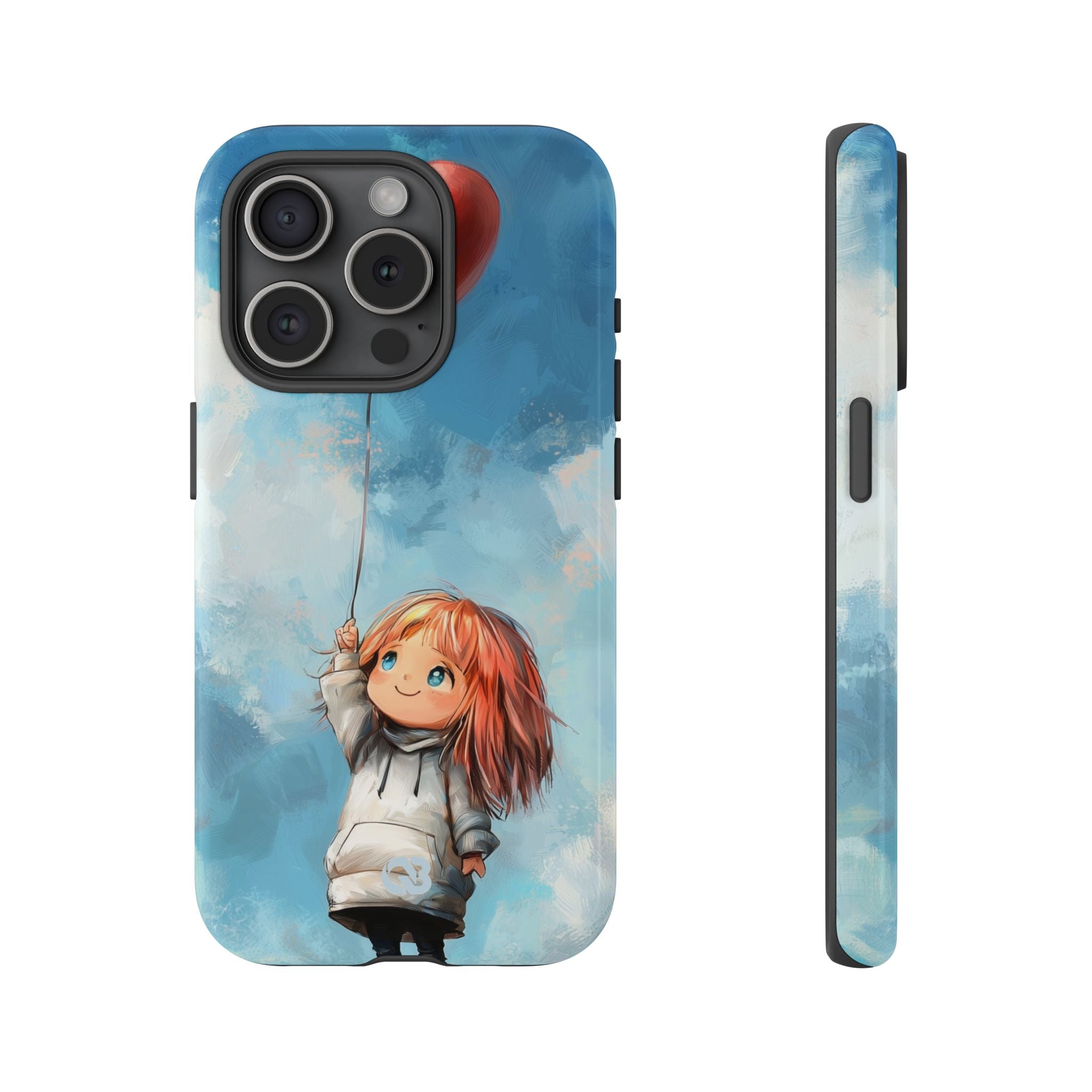 Crimson Heart Sky · Tough Phone Case for iPhone
