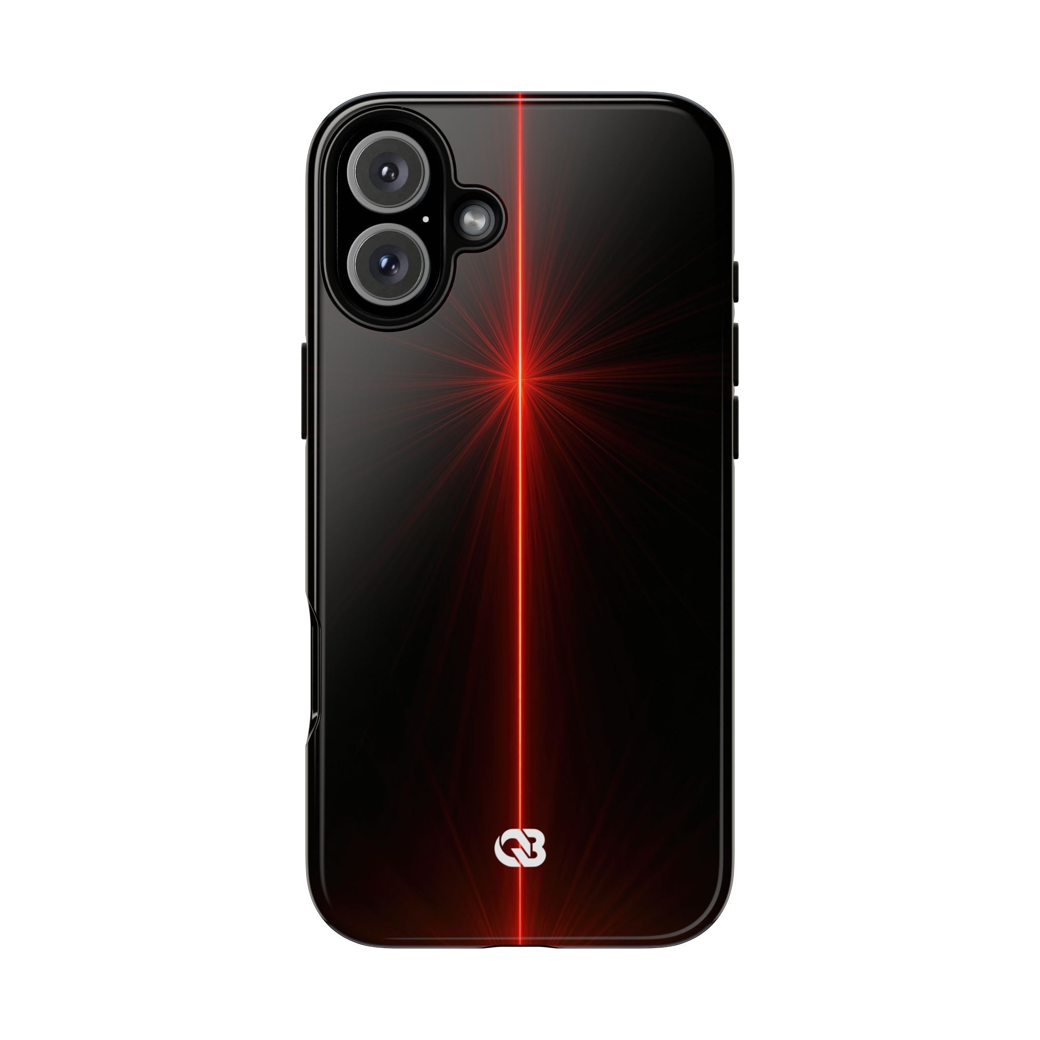 Red Tough Phone Case for iPhone - Crimson Flare Vector