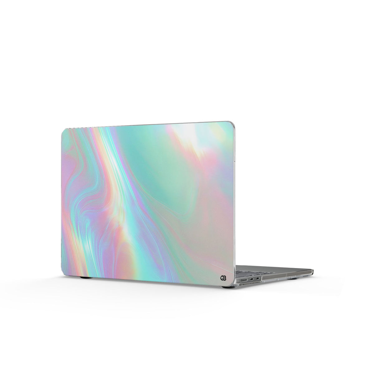 Prismatic Liquid Light · Clear Hard Case for MacBook · Teal
