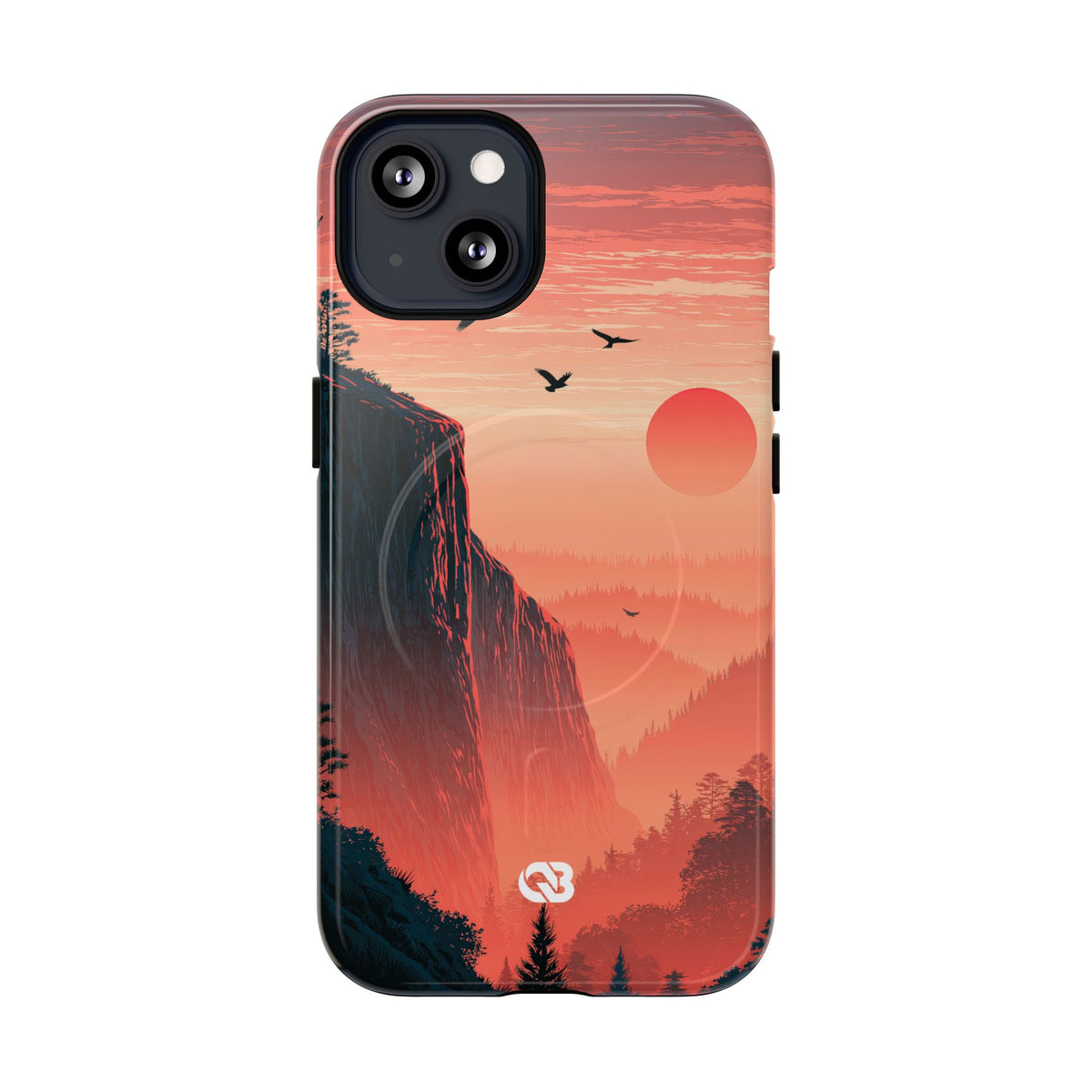 Orange Tough 2.0 Magnetic Phone Case for iPhone - Crimson Ridge Flight