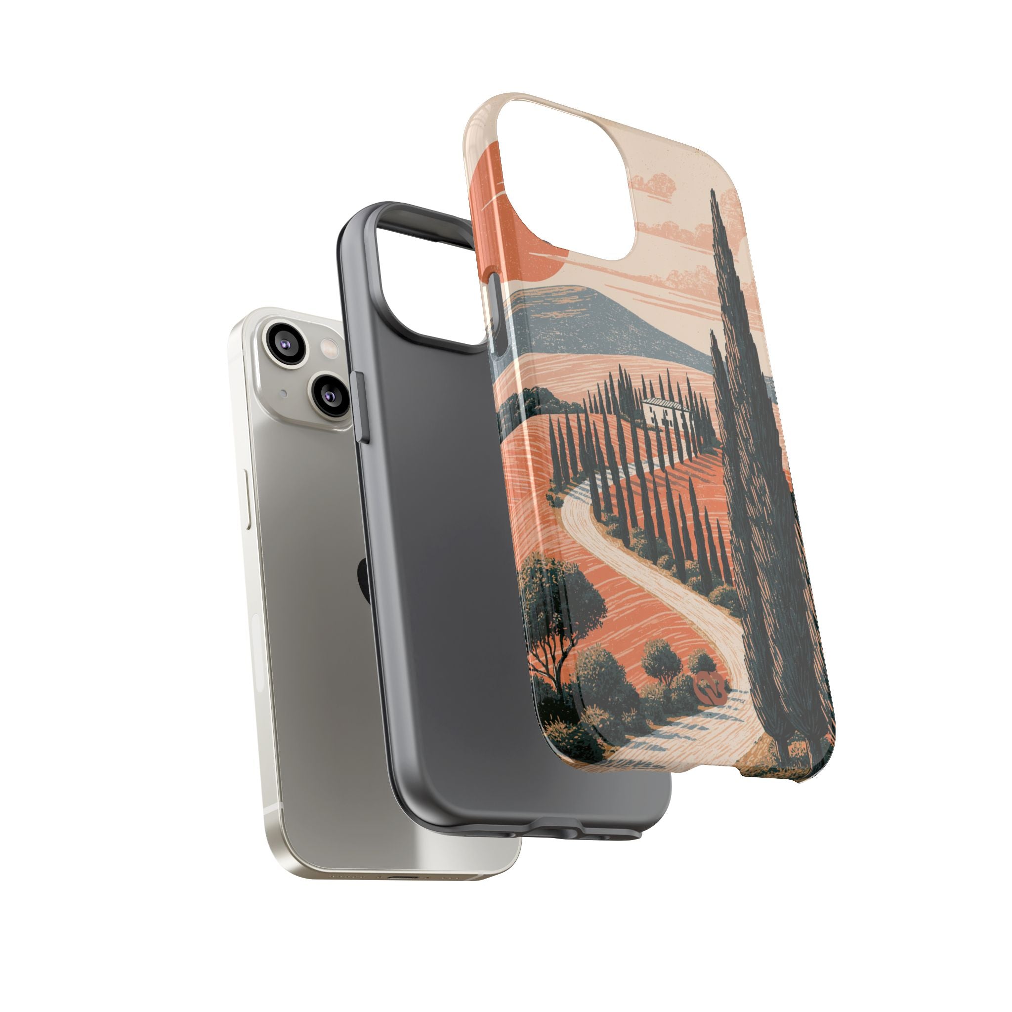 Orange Tough Phone Case for iPhone - Terracotta Ridge Trail