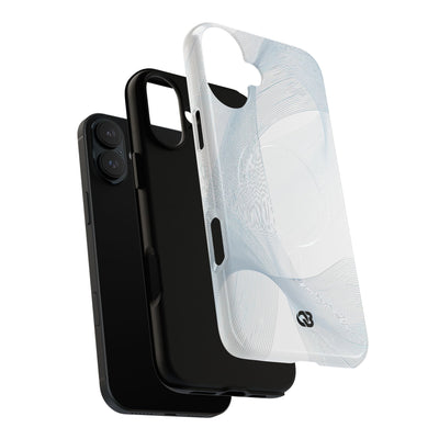 White Tough 2.0 Magsafe Phone Case for iPhone - Arctic Line Current