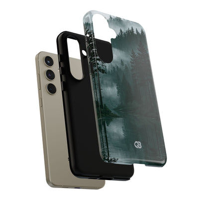 Green Tough Phone Case for Samsung - Misty Evergreen Mirror