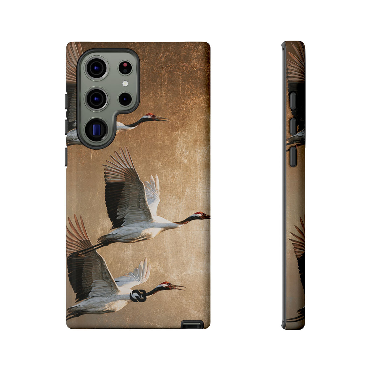 Golden Crane Flight · Tough Phone Case for Samsung · Gold
