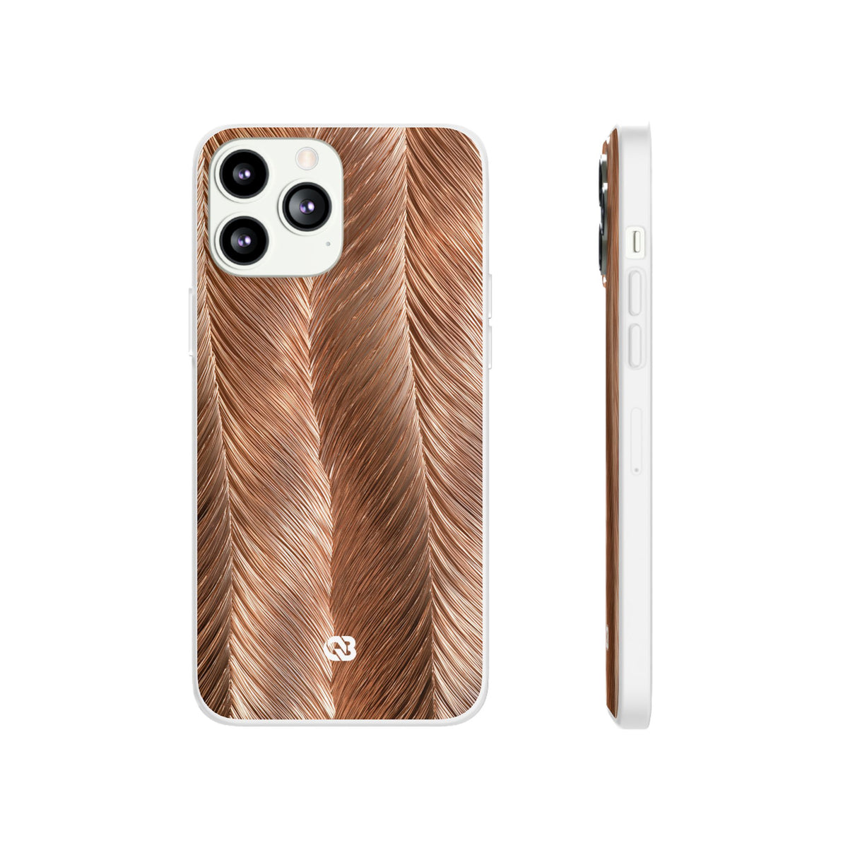 Rose Gold Weave · Lite Phone Case for iPhone ·  Brown