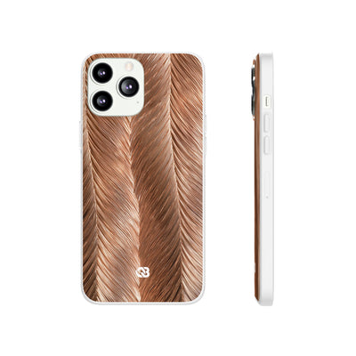 Rose Gold Weave · Lite Phone Case for iPhone ·  Brown