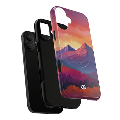 Crimson Mountain Dusk · Tough+ Phone Case for iPhone · Magsafe