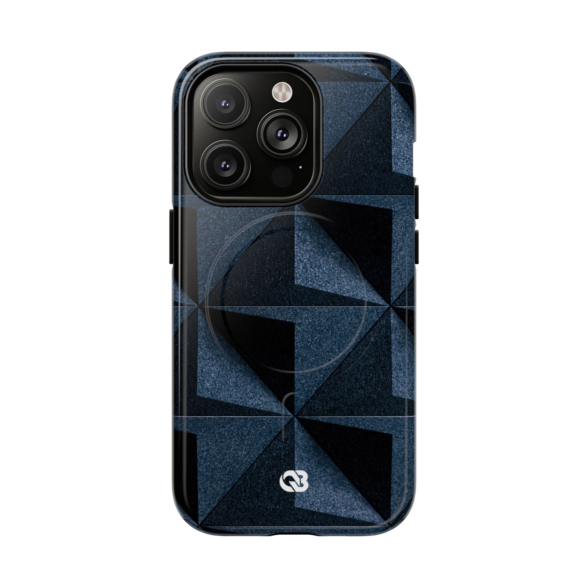 Blue Tough 2.0 Magsafe Phone Case for iPhone - Indigo Basalt Facets
