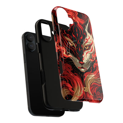 Crimson Kitsune Spirit · Tough 2.0 Magnetic Phone Case for iPhone · Red