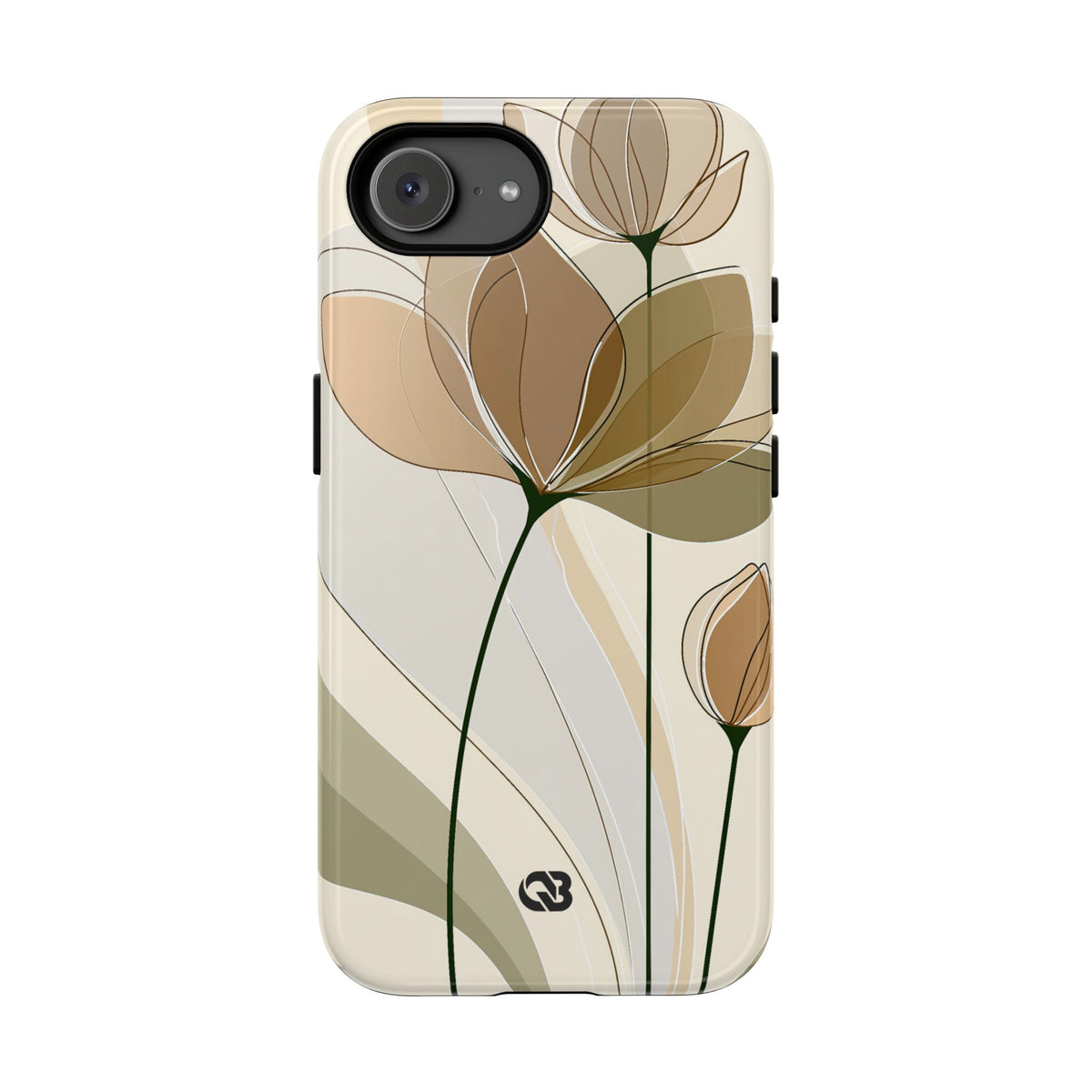 Translucent Petal Contour · Tough Phone Case for iPhone · Beige