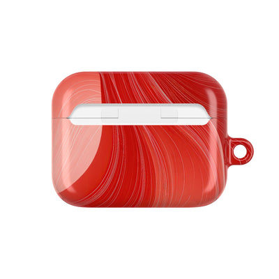 Crimson Dunes · Hard Case for AirPods & AirPods Pro · Red