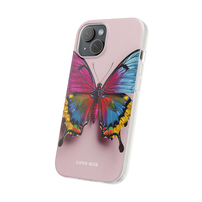 Vivid Butterfly iPhone 15 Case - Soft