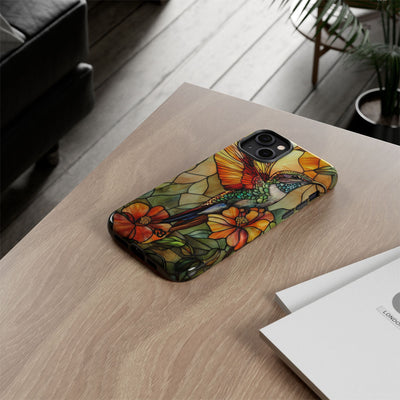 Amber Glass Hummingbird · Tough Phone Case for iPhone