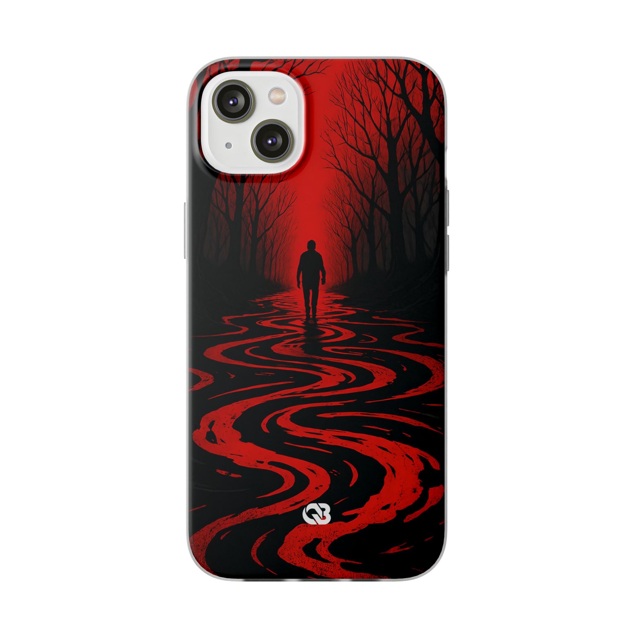 Crimson Shadow Path · Soft Phone Case for iPhone