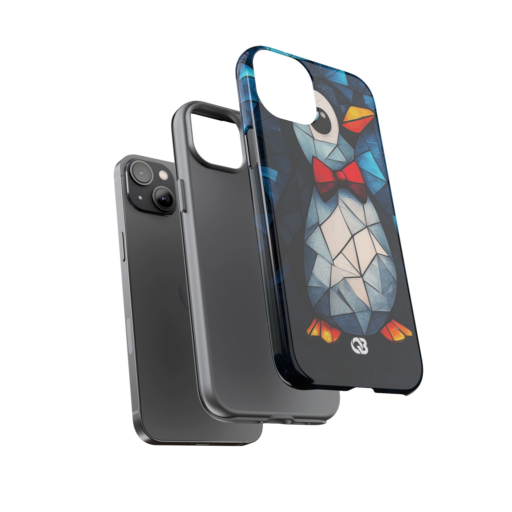 Mosaic Bowtie Penguin · Tough Phone Case for iPhone
