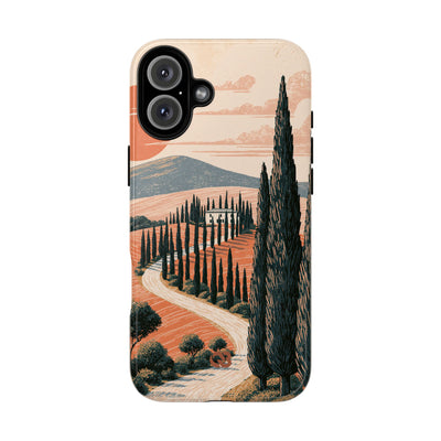 Orange Tough Phone Case for iPhone - Terracotta Ridge Trail