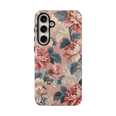 Blush Peony Jacquard · Tough Phone Case for Samsung · Pink