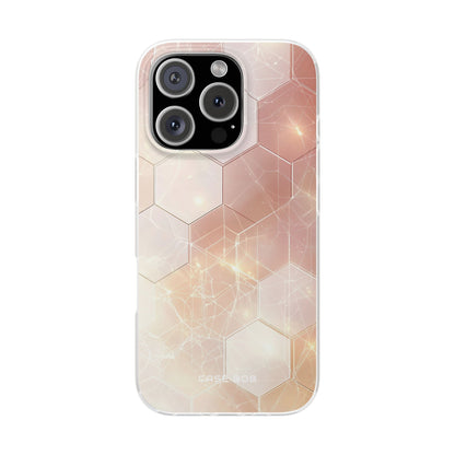 Honeycomb Glow iPhone 16 Pro Case - Soft