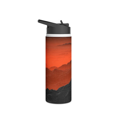 Solar Ridge Mesh · Insulated Water Bottle · Black