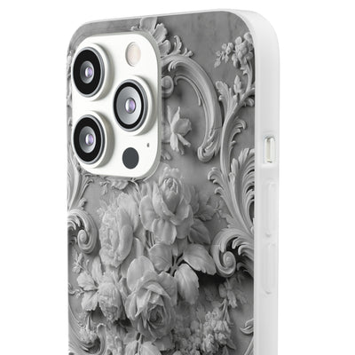 Rococo Marble Rose · Lite Phone Case for iPhone ·  White