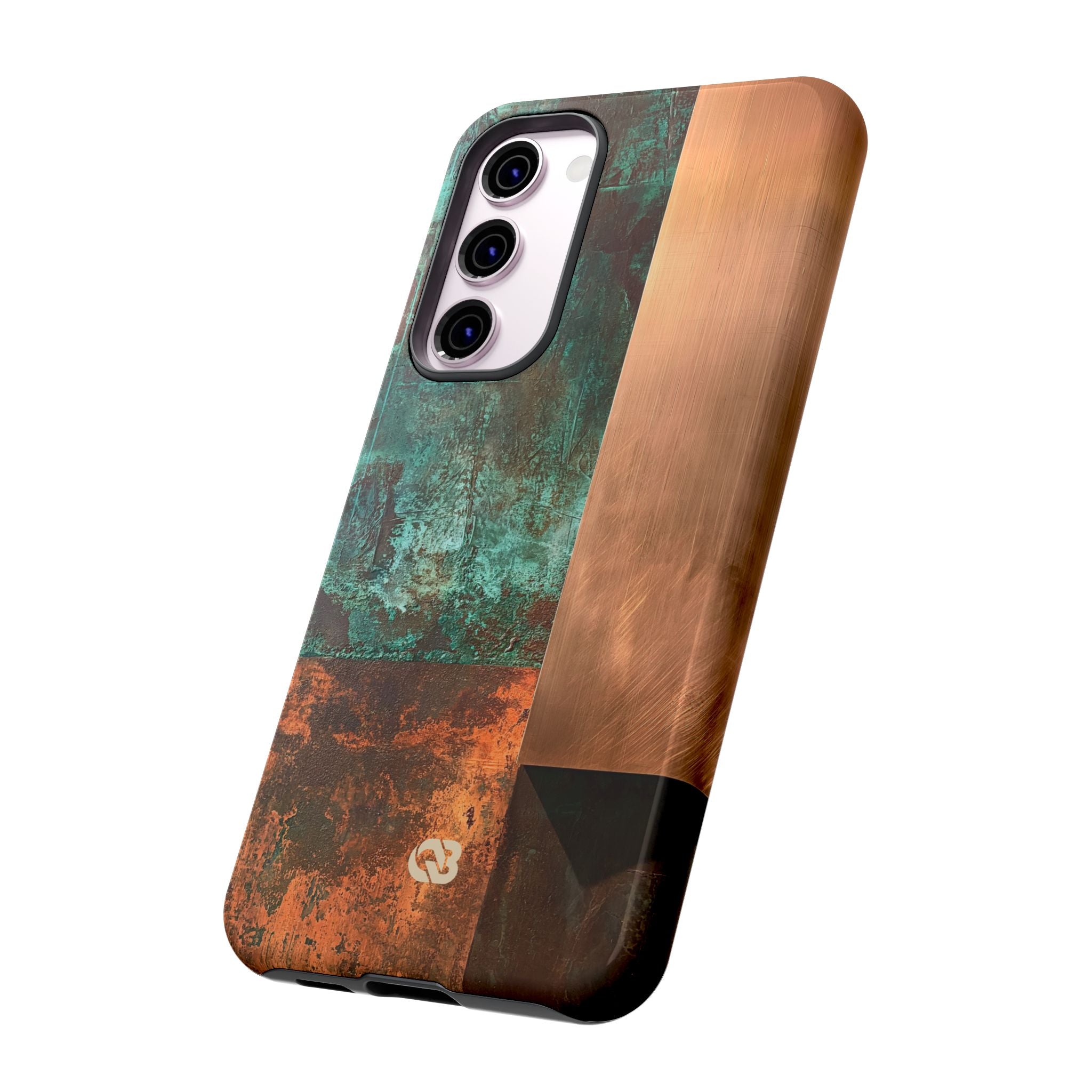 Teal Tough Phone Case for Samsung - Verdigris Copper Slab
