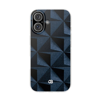 Blue Lite Phone Case for iPhone - Indigo Basalt Facets