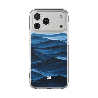 Blue Impact MagSafe Phone Case for iPhone - Cobalt Ridge Tides