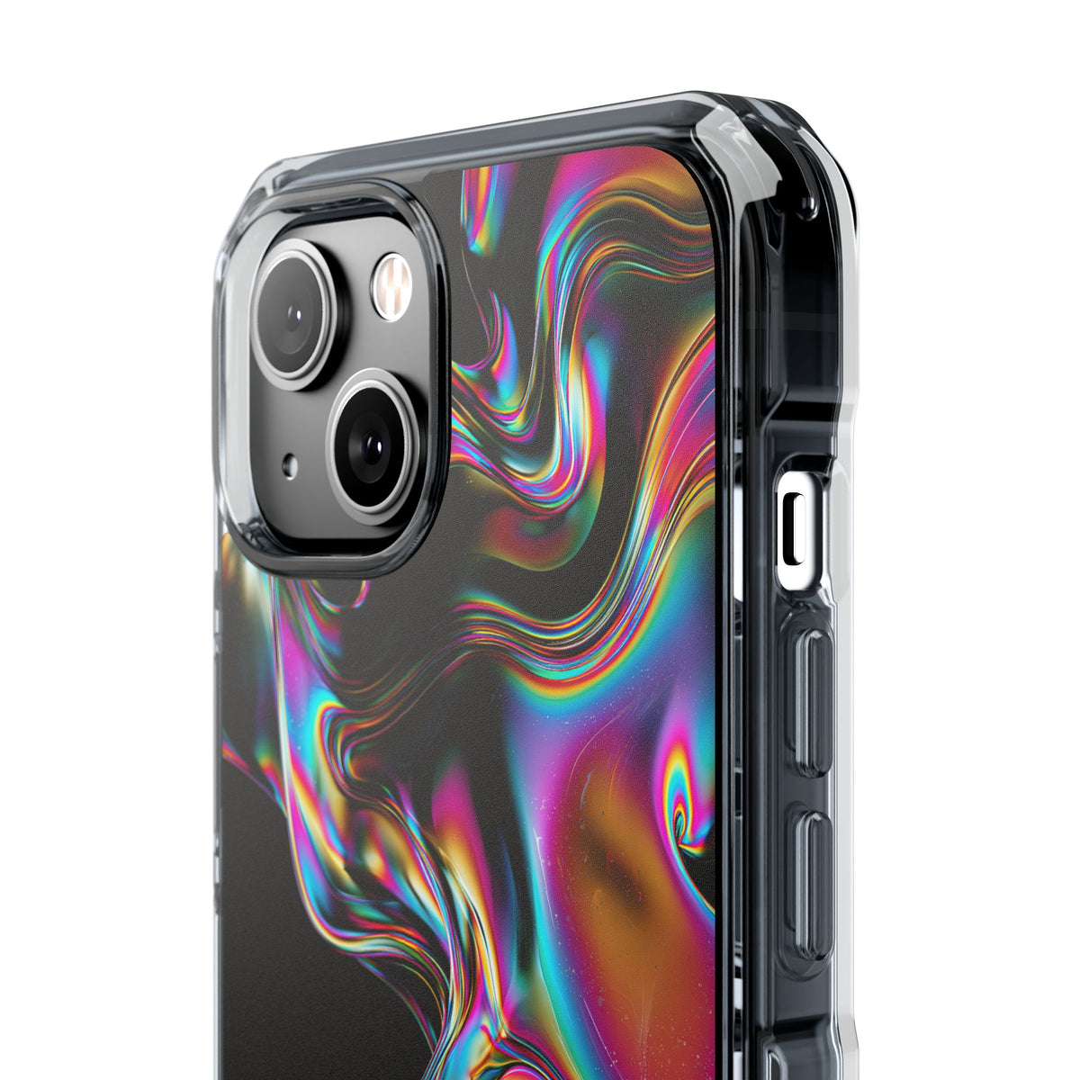 Purple Impact MagSafe Phone Case for iPhone - Liquid Neon Chrome